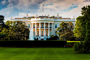The White House on a beautiful summer day, Washington, DC.-2